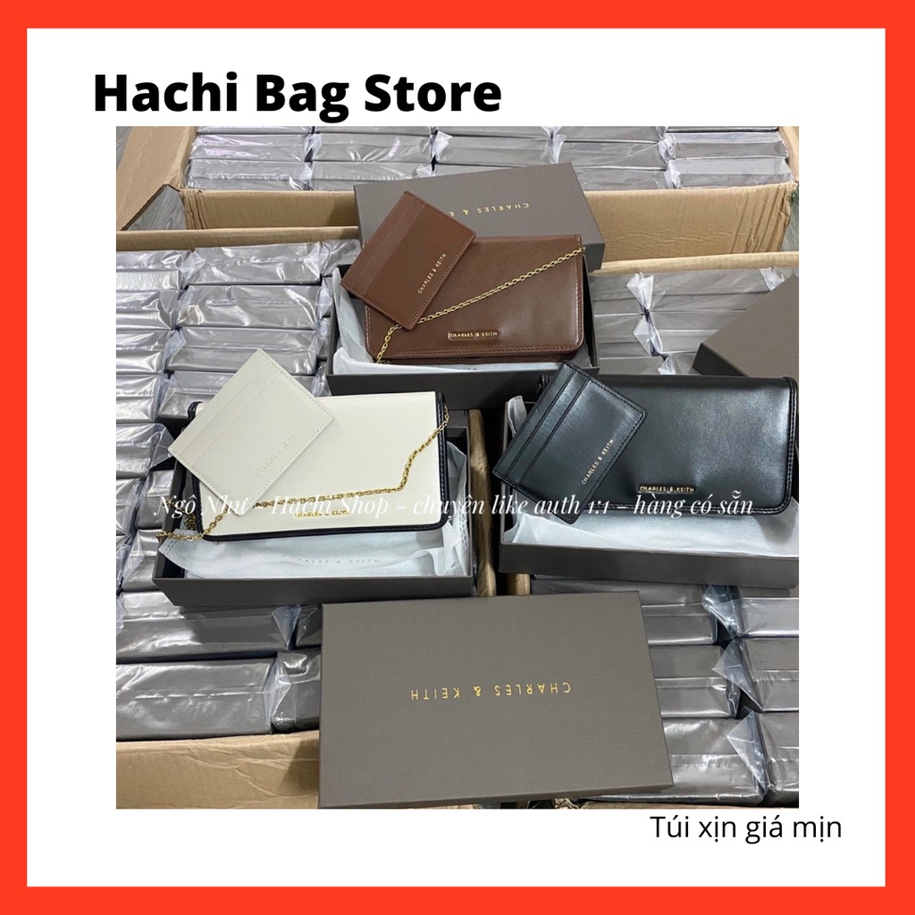 Túi Xách Nữ [FullBox] Clutch Nữ Da Trơn Kèm Ví Card Holder