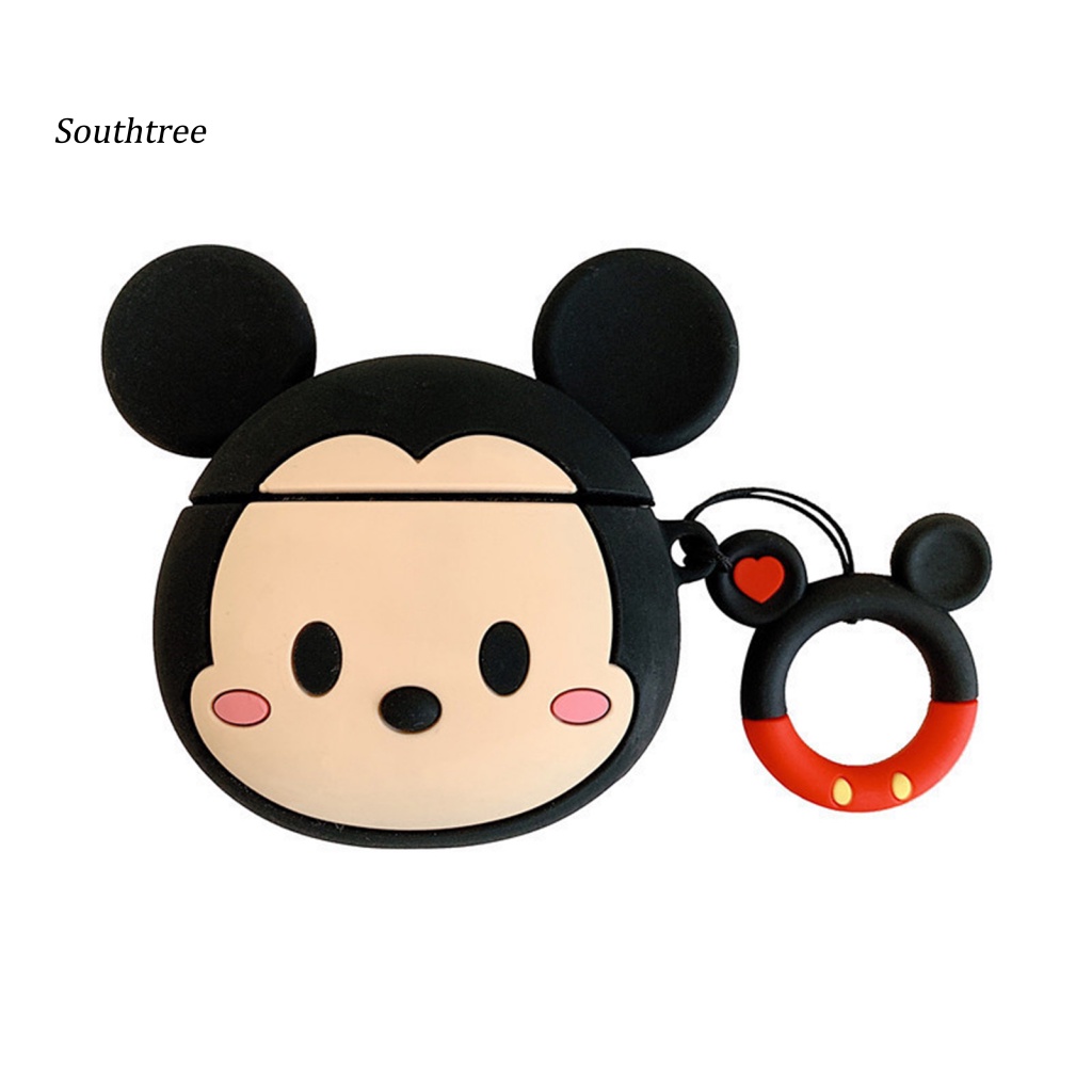 Vỏ Bảo Vệ Hộp Sạc Tai Nghe Bluetooth Hình Minnie-Mickey Dễ Lắp Đặt