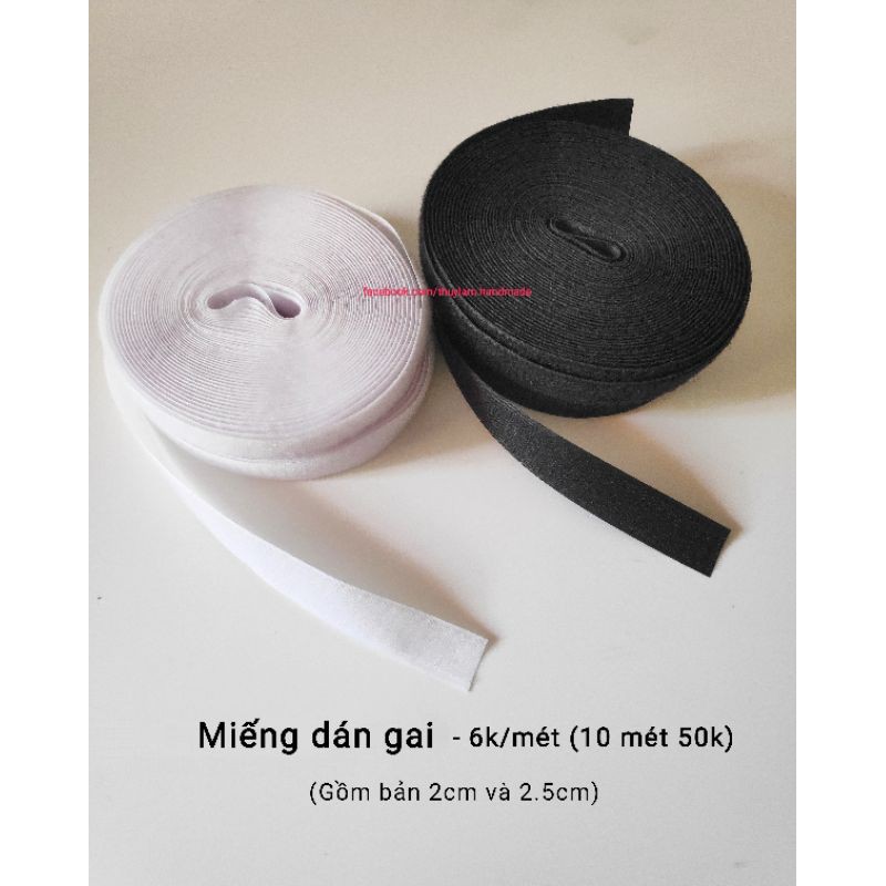 [Cuộn 5M] Miếng dán gai bản 2cm/2.5cm