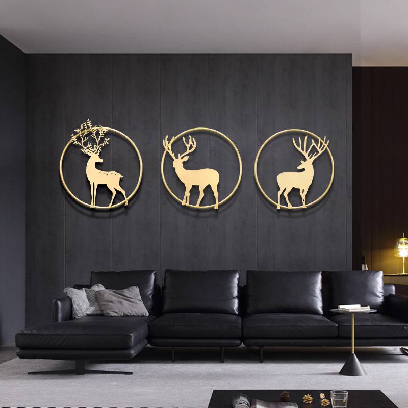 Trung Quốc hiện đại Handmade Wall Elk Trang trí phòng khách Trang trí tường văn phòng6.5