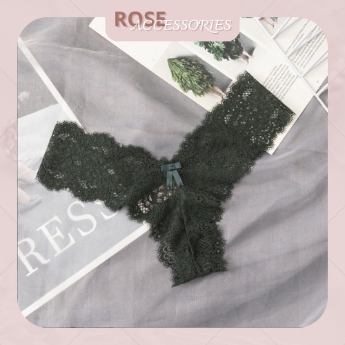 Quần lót lọt khe ren cao cấp gợi cảm sexy chất liệu mềm mại Rose Accessories QL09