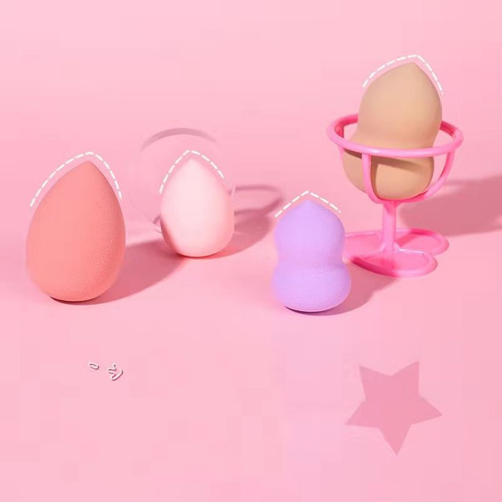 Giá đỡ bông mút trang điểm tán kem nền hình ly nước youngcityshop 30.000