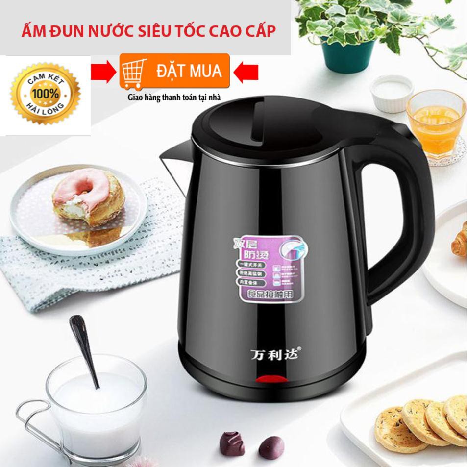 ẤM SIÊU TỐC 2 LỚP CHỐNG BỎNG CAO CẤP, CÔNG NGHỆ INVENTER TIẾT KIỆM ĐIỆN; TỐC ĐỘ ĐUN SÔI CỰC NHANH; HÀNG THÁI LAN (CTV)