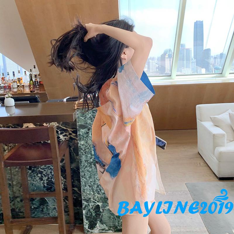 Áo Sơ Mi Tay Dài Họa Tiết Màu Nhuộm Thời Trang Cho Nữ | BigBuy360 - bigbuy360.vn