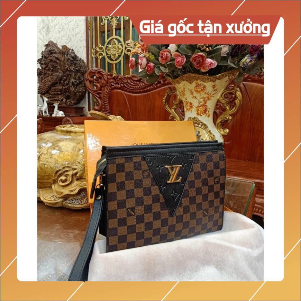 Hàng Cao Cấp -  Ví cầm tay- Clutch Thời Trang Nam Nữ Siêu Hot lối 1 đổi 1