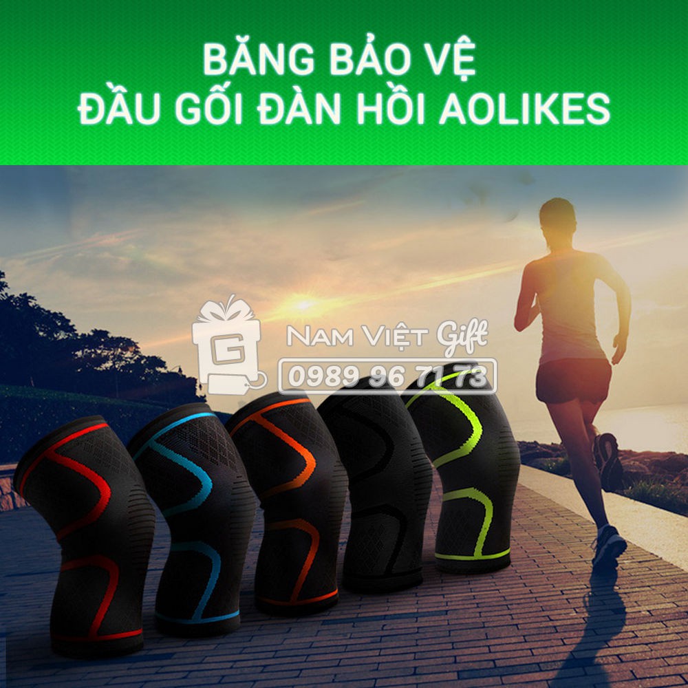 Băng Bảo Vệ Đầu Gối Đàn Hồi Aolikes (1 Đôi)