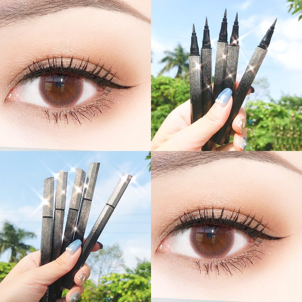 Star Eyeliner Xe không thấm nước Sấy khô nhanh không dễ dàng để chóng mặt Đầu mịn Brown Người mới bắt đầu Màu Bút kẻ mắt Bút lỏng Trang điểm Tạo tóc | BigBuy360 - bigbuy360.vn