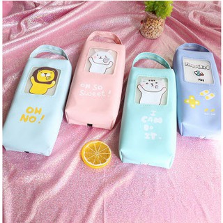 Hộp bút quai xách động vật Hb35  túi bóp viết cute dễ thương