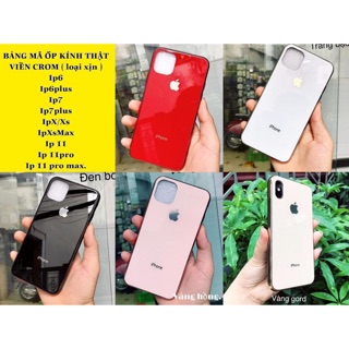 Ốp Lưng Kính iphone 11 Pro 5.8”/iphone 11 6.1”/iphone 11 Pro Max 6.5” mạ viền vàng sang trọng