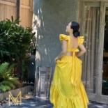 [ 𝐅𝐑𝐄𝐄 𝐒𝐇𝐈𝐏 ]  VÁY MAXI TACTA NỮ HỞ ÉO THẮT NƠ LƯNG CÁNH TIÊN ĐẦM XÒE