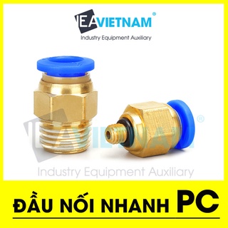 Đầu nối nhanh khí nén PC các loại / Cút nối nhanh / Khớp nối nhanh 4 6 8 10 12 14 16 MM / Nối phun sương / Đầu nối hơi