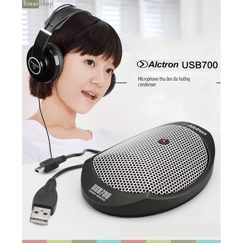 Alctron USB700 - Micro Thu Âm, Họp Trực Tuyến