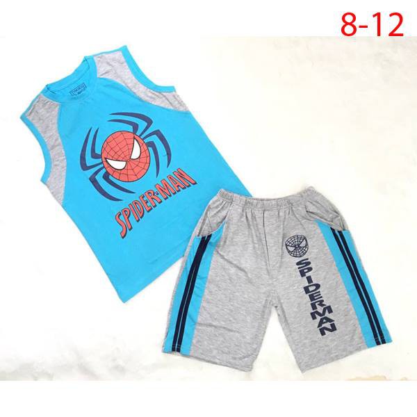 Bộ thun mặc nhà bé trai Spider Man form to 7-8 tuổi 40kg