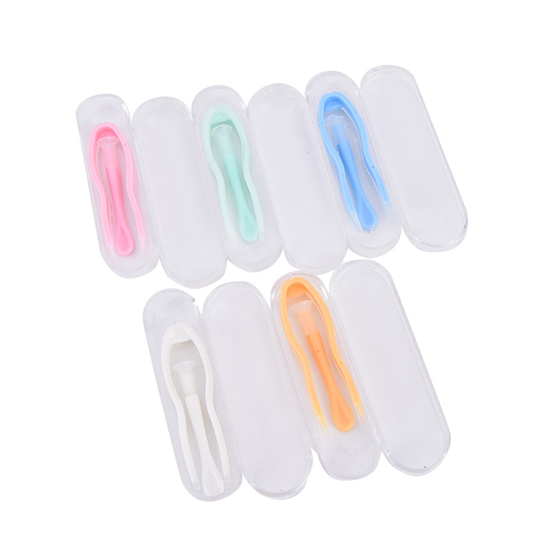 (hàng Mới Về) 1 Nhíp Gắp Kính Áp Tròng Bằng Silicone Tiện Dụng