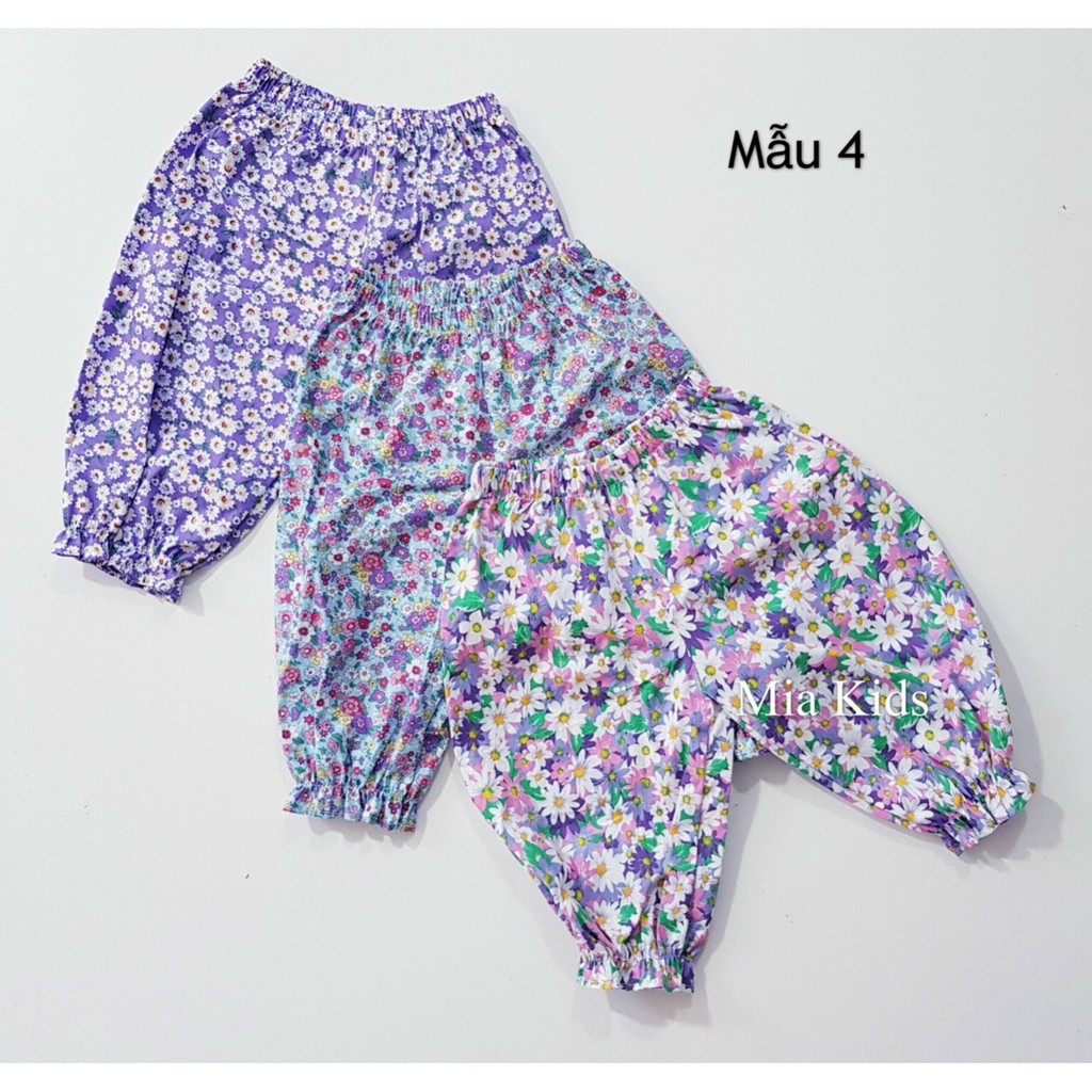 Quần Bí Quần Dài Miakids Hoa Nhí Vải Thô Mát Xinh Shushibaby