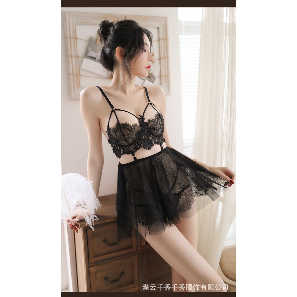 Bộ Cosplay váy ngủ cô dâu G46 –Váy ngủ ren sexy đồ ngủ cosplay xuyên thấu siêu gợi cảm ( CHE TÊN SẢN PHẨM)