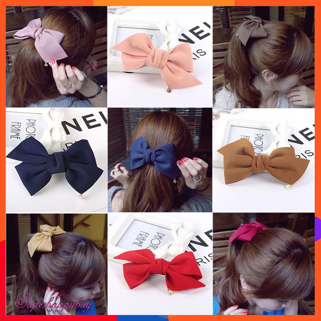 Kẹp tóc màu trơn thời trang nữ tính