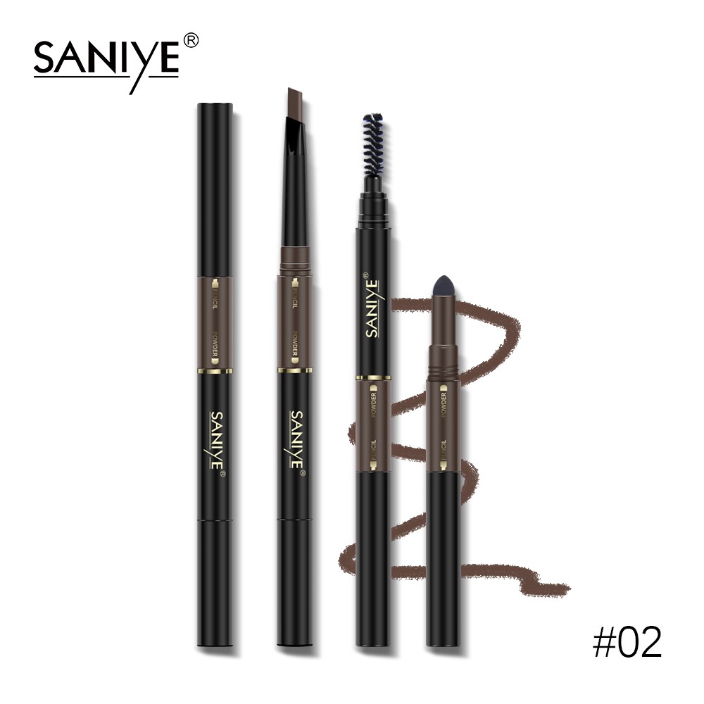 Bút kẻ lông mày chuyên nghiệp 3 trong 1 không thấm nước lâu trôi SANIYE M318 | BigBuy360 - bigbuy360.vn