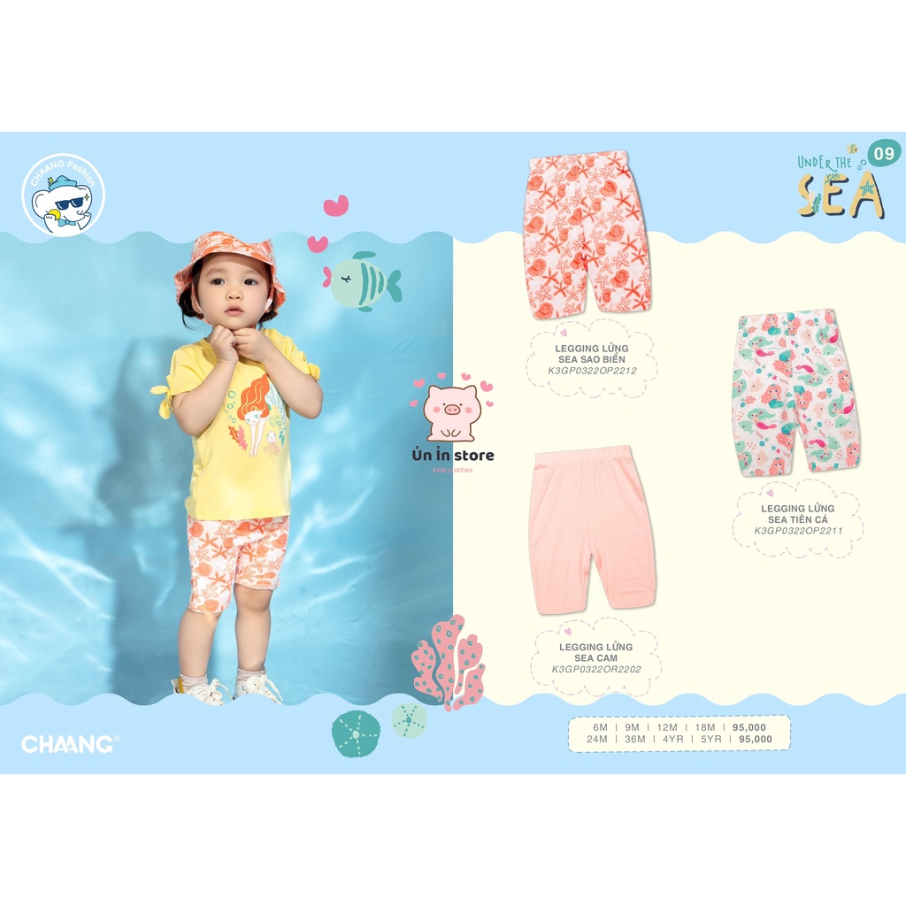 Chaang quần legging lửng Sea bé gái