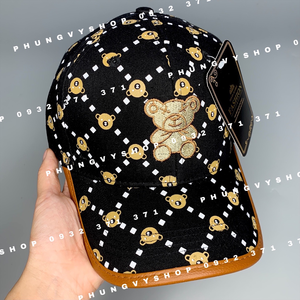 (SALE) Mũ LƯỠI TRAI unisex cực hot nam nữ - KÉT IN TRÁM GẤU - nón kết basic đơn giản