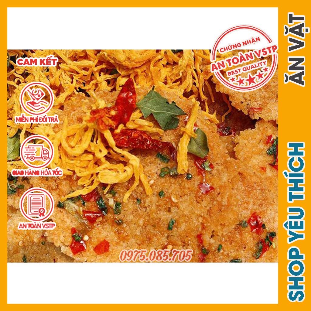 [HỎA TỐC] Cơm Cháy Chiên Mắm Lắc Khô Gà ( Giòn ngon – Đậm vị ) – 300Gram | Mlem Ăn Vặt Sài Gòn