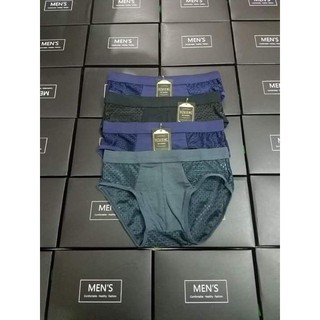 Sỉ rẻ sỉ hộp 4 quần sịp men's tam giác thông hơi cao cấp