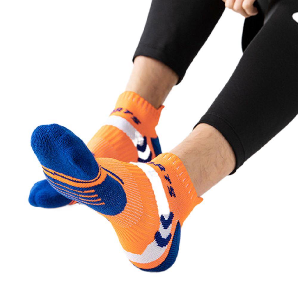 MIQUEL Vớ Thể Thao Cotton Kẻ Sọc In Chữ Thoải Mái Thời Trang Cho Nam