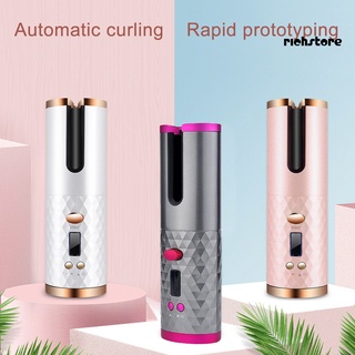 Máy uốn tóc tạo kiểu không dây màn hình LCD sạc USB nhỏ gọn cho salon chất lượng