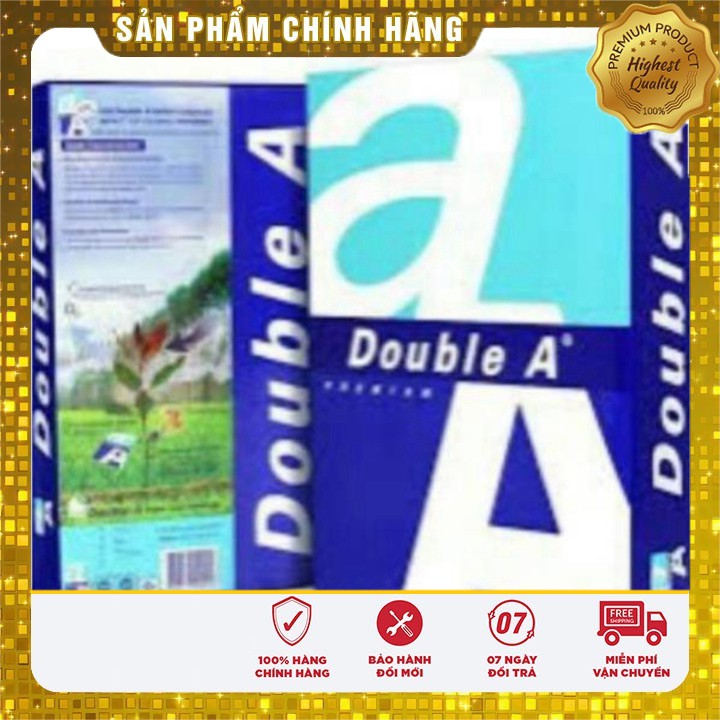1 gam giấy A4 DOUBLE A định lượng 70. Kt