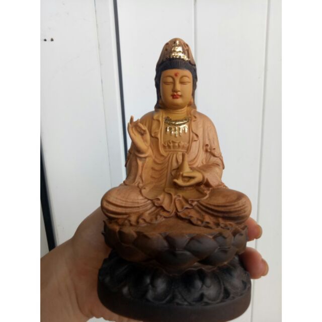 Phật bà quan âm gỗ bach xanh