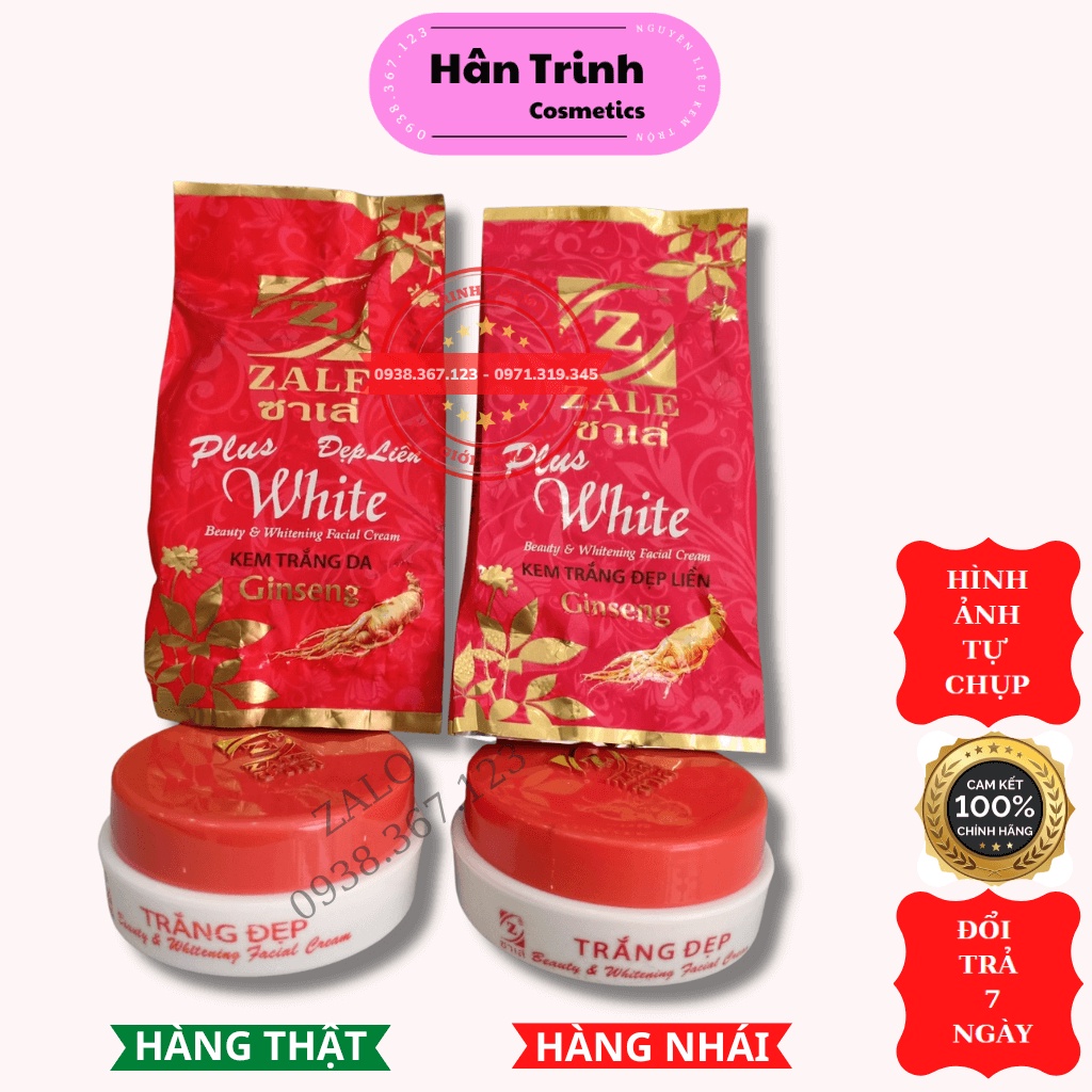 Kem Zale Đỏ Nhân Sâm Thái Lan Hàng Chính Hãng 6g - Mỹ Phẩm Hân Trinh