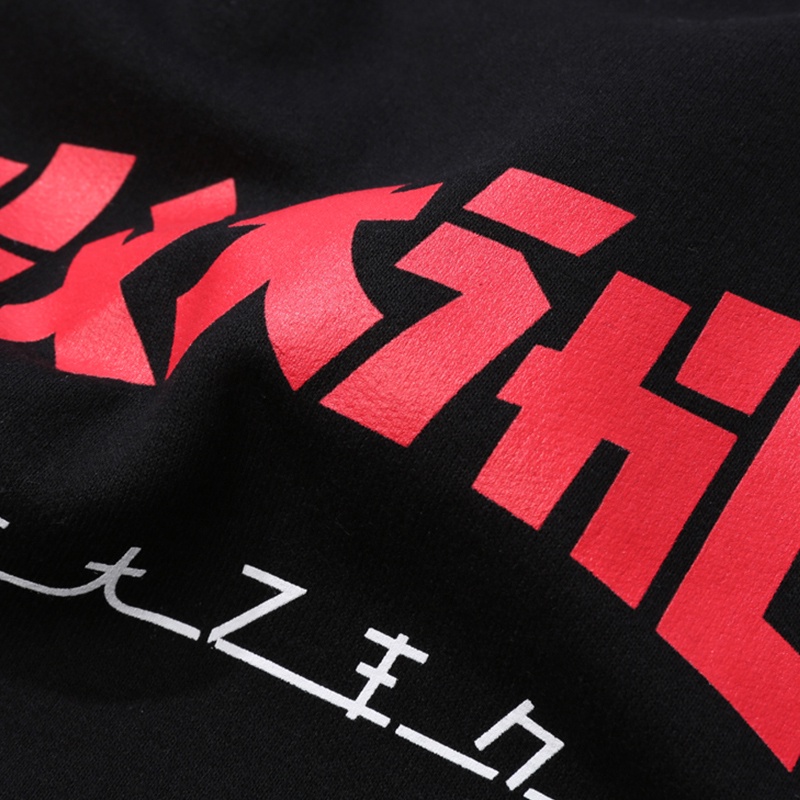 Áo sweater Cổ Tròn In LOGO Thrasher Godzilla Thời Trang Cho Nam Nữ