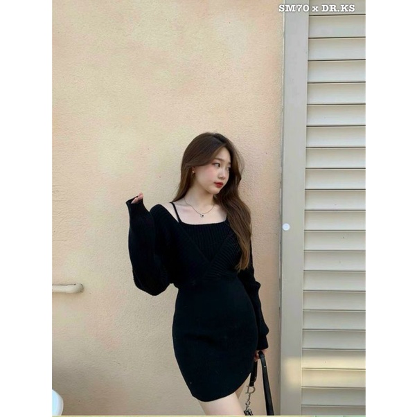 ĐẦM YẾM LIỀN VÁY GÂN BO ÔM XINH ĐEPH