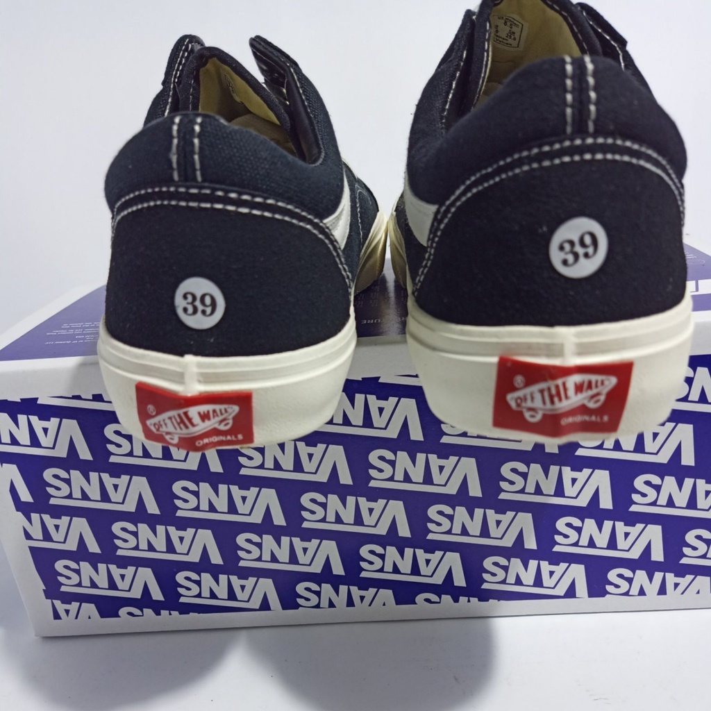 Giày 𝗩𝗮𝗻𝘀 Vault Old Skool Màu Đen - Giày thể thao nam nữ 𝗩𝗮𝗻𝘀 Vault Old Skool Full box bill