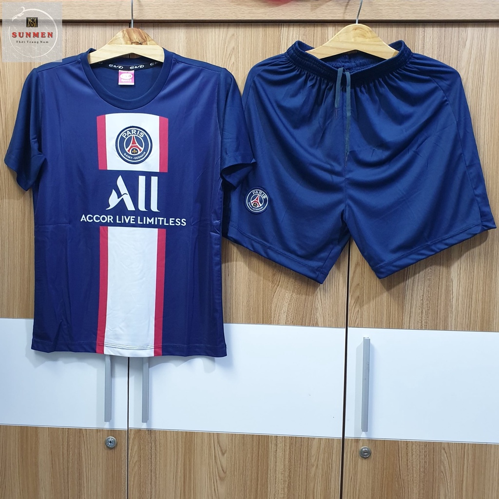 [HCM] Bộ Quần Áo Thể Thao Nam Đá Bóng Nhiều Mẫu Mã Size Từ 45 - 87kg