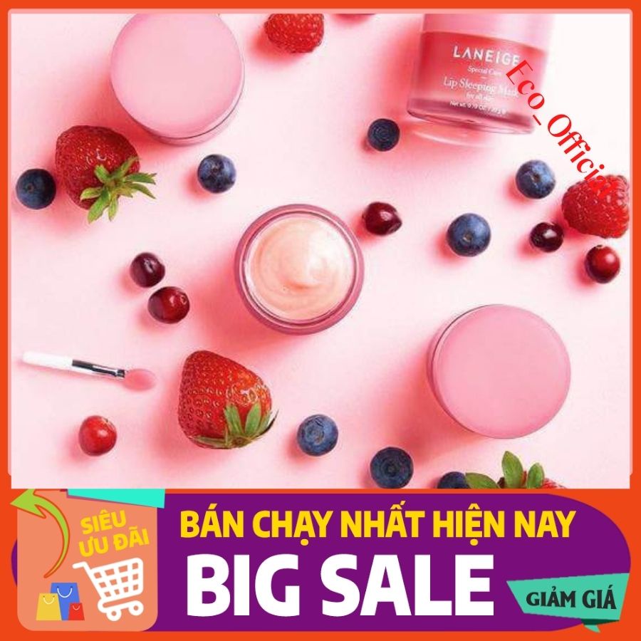 [ Hot Sale! ] Mặt nạ ngủ môi Laneige hộp 8g, Combo 4 hộp ủ môi Laneige 8g