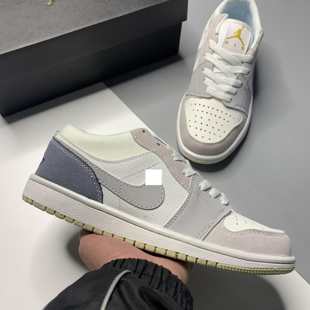 Giày Jordan 1 Low Paris, Giày sneaker Jordan paris xám xanh cổ thấp - video ảnh thật giày nam nữ full box bill | BigBuy360 - bigbuy360.vn