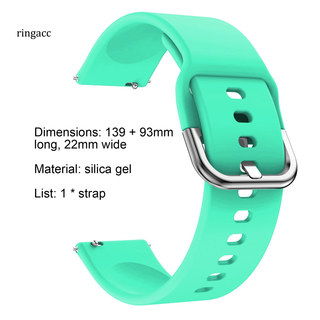 Dây đeo silicon thay thế cho đồng hồ thông minh 22mm rga