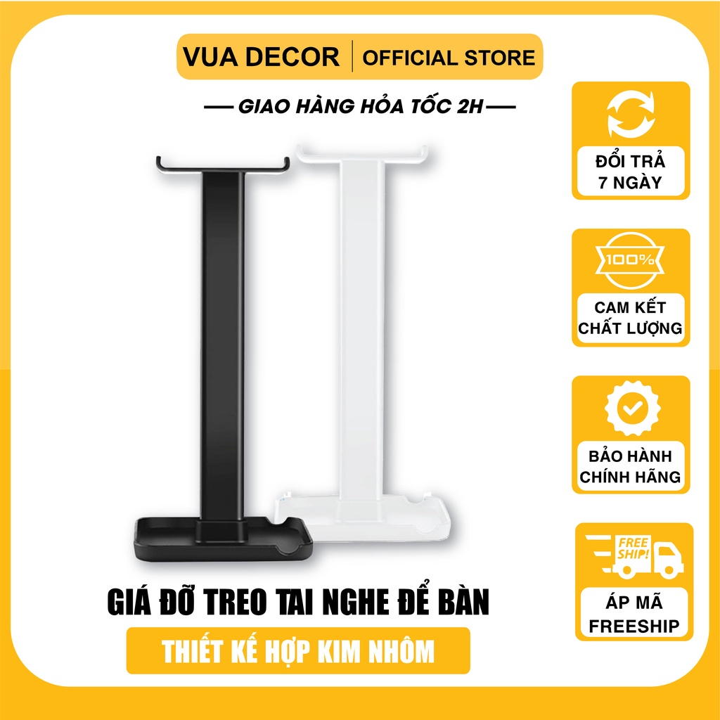 Giá Treo Tai Nghe Gaming, Kệ Đỡ HeadPhone Thiết Kế Hợp Kim Nhôm Chống Xước, Chắc Chắn Tiện Dụng - Bảo Hành 1 Đổi 1