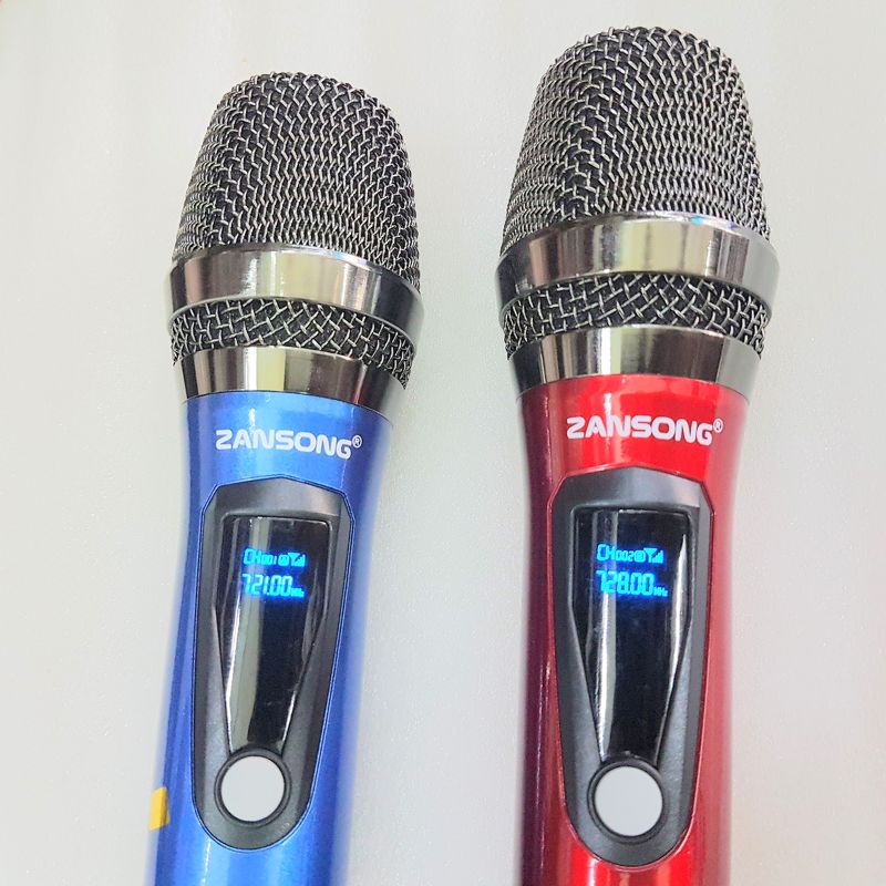 Mic Không Dây Cao Cấp ZANSONG V26. Có Thể Kết Nối Loa Kéo,Âm Ly,Mic Thu Âm. Tặng Kèm Pin Gắn Mic. Bảo Hành 12 Tháng