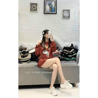 [Sói Xám] [Free ship 50k] ❤️❤️❤️- Áo thỏ mũ đỏ bo tay BY12 -Vải xịn