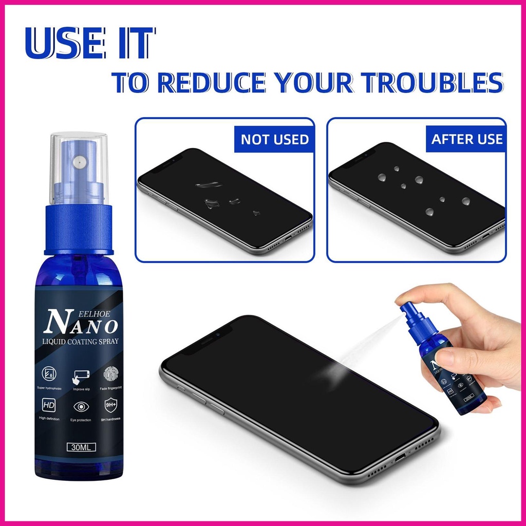 Dung Dịch Nano Bảo Vệ Màn Hình Máy Tính Chống Trầy Chống Bám Vân Tay