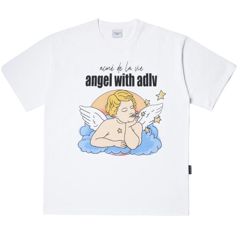 Mới Áo Thun Cotton Tay Ngắn In Hình Acmedelavie Angel Boy Thời Trang Unisex