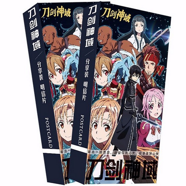 Hộp ảnh Postcard Sword Art Online S.A.O 340 ảnh