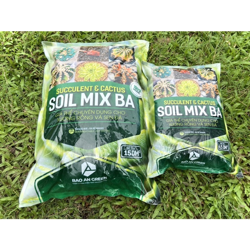 ĐẤT SOIL MIX CHUYÊN TRỒNG SEN ĐÁ XƯƠNG RỒNG, túi 2.5kg