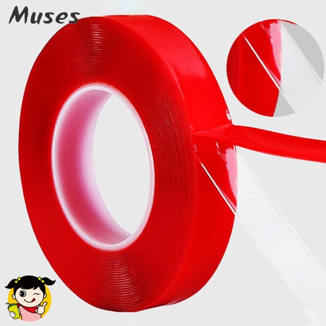 Cuộn băng keo silicone 2 mặt trong suốt 1cm*3m