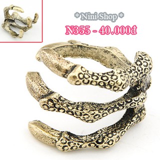 Nhẫn kiểu hình móng vuốt độc đáo (kéo sang phải xem thêm mẫu)