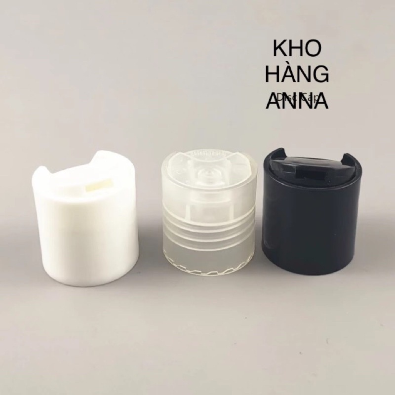 Combo 10 nắp Chai trong suốt / Đen / nhôm vàng/ bạc - SET 10 nắp vặn, nắp bật , nắp nhấn , nắp nhọn phi 20/ phi24/ 28