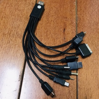 bộ cóc Cáp sạc 10 đầu dây ngắn