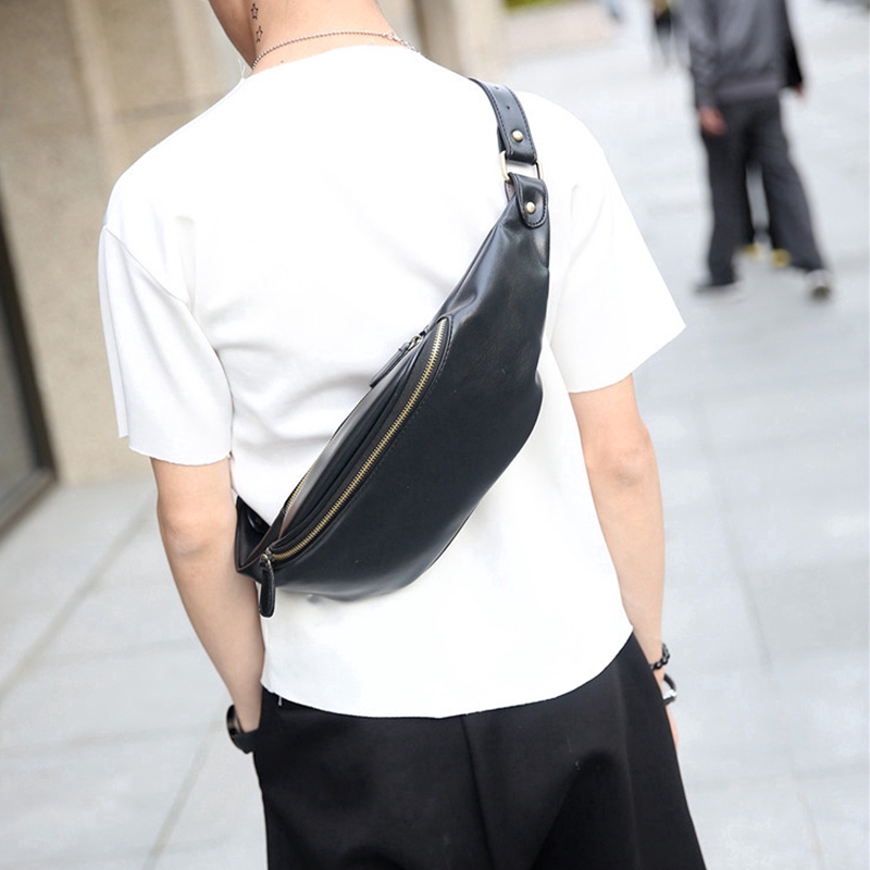 Túi đeo chéo ngực trước bằng da PU kiểu dáng thời trang n04-35